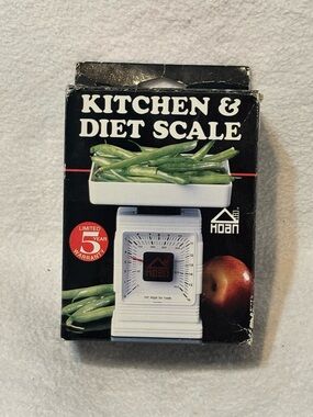 White Kitchen & Diet Scale — Compact Analog Food Scale